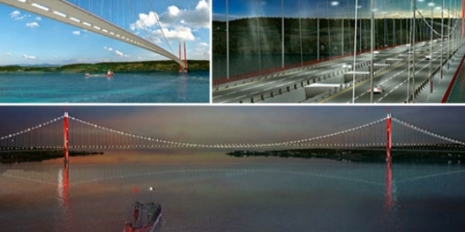 Merakla beklenen �anakkale K�pr�s�'n�n g�rselleri yay�nland�