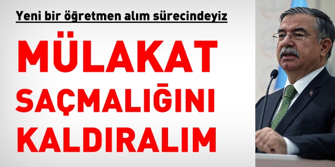 Referandum öncesinde mülakatı kaldırmalıyız