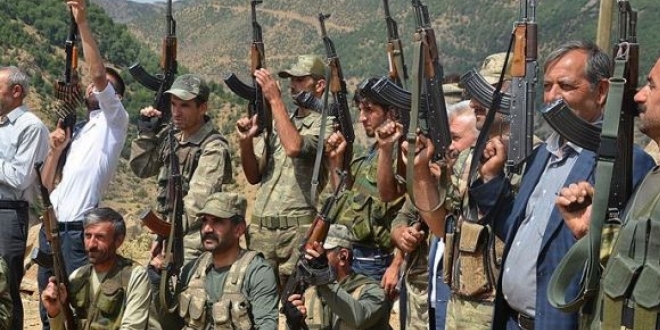 Geçici köy korucu adayları kadro için ter döktü