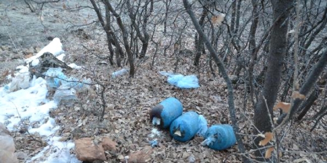 PKK'nın tuzakladığı 150 kiloluk patlayıcı imha edildi