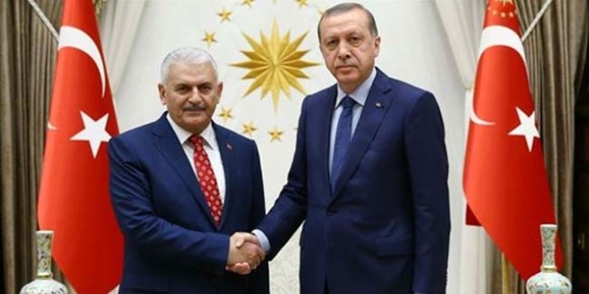 Erdoğan, Başbakan Yıldırım'ı kabul etti