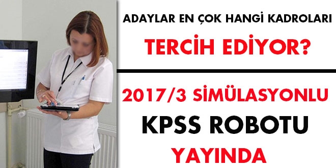 2017/3 simülasyonlu KPSS Robotu yayında