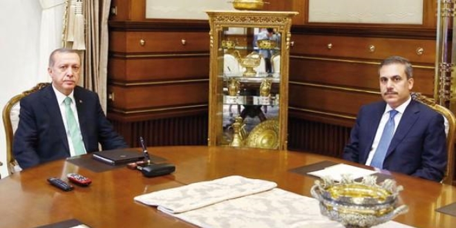 Erdo�an, M�T M�ste�ar� Hakan Fidan'� kabul etti