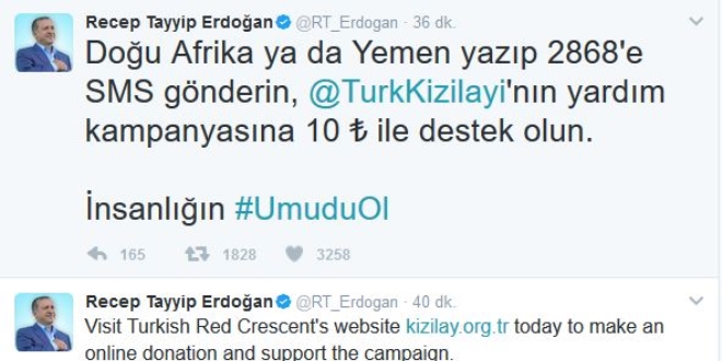 Erdo�an'dan yard�m kampanyas� duyurusu