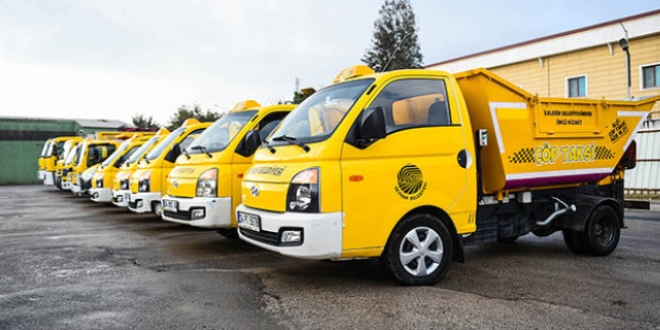 Kamyon giremeyen dar sokaklara '��p taksi'