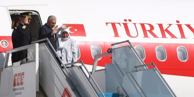 Başbakan Yıldırım KKTC'ye gitti