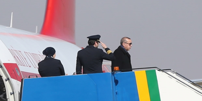 Cumhurbakan Erdoan Moskova'ya gitti