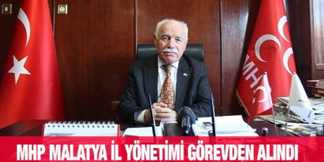 MHP, Malatya İl yönetimi görevden alındı