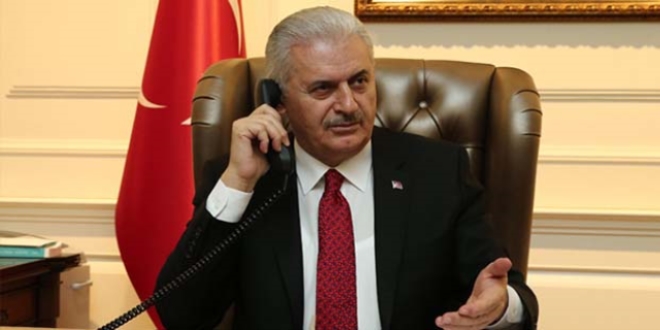 Yıldırım, Hollanda Başbakanı ile telefonda görüştü