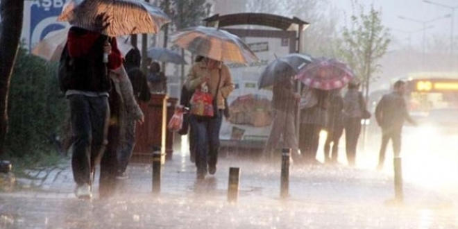 Meteoroloji kuvvetli yağmur nedeniyle uyarıda bulundu