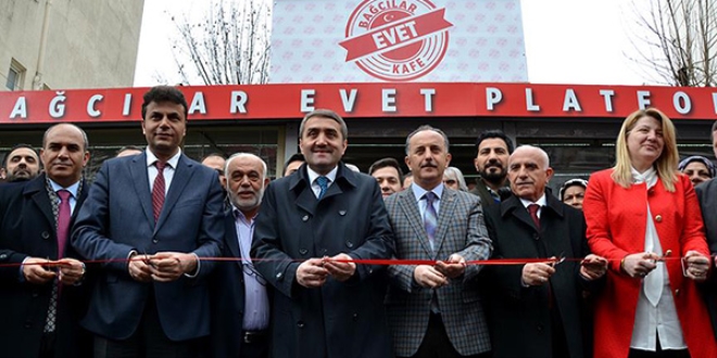 Baclar'da 'Evet Kafe' ald