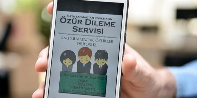 Özür Dileme Servisi evlere hizmet başlattı