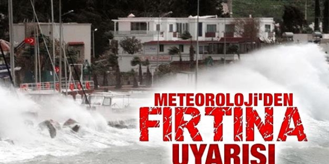 Meteoroloji'den frtna uyars