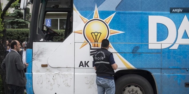 Diyarbakr'da AK Parti otobsne tal saldr