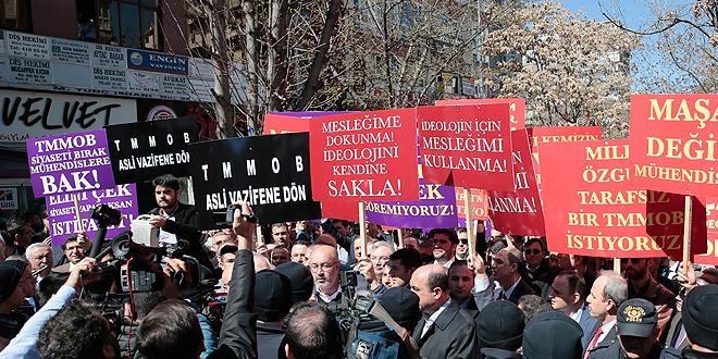 TMMOB'un bazı üyelerinden 'hayır' kampanyasına tepki