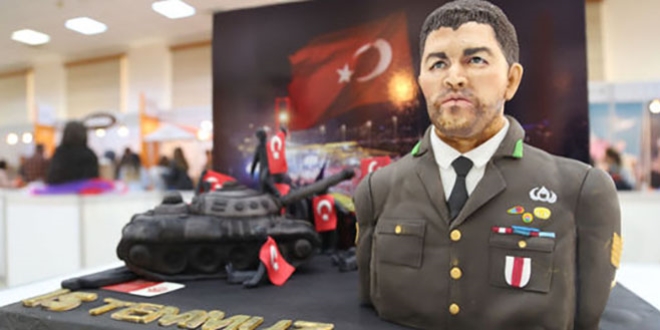 Ömer Halisdemir figürlü pasta tepki çekti