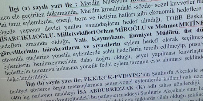PKK'nn infaz listesi bulundu