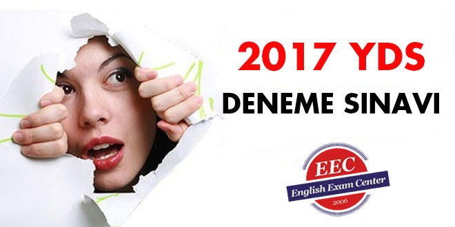 2017 YDS deneme sınavı