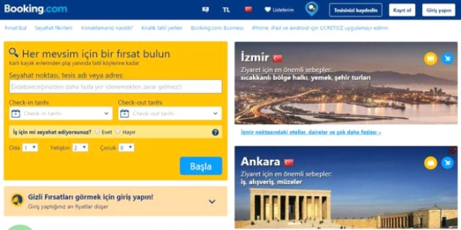 Booking.com'a, Trkiye'den eriim durdurulacak