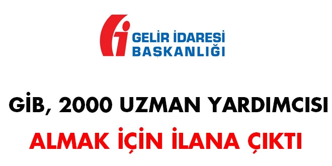 Gelir daresi Bakanl, 2000 uzman yardmcs almak iin ilana kt