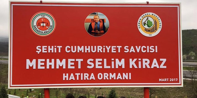 Şehit Savcı Kiraz için hatıra ormanı oluşturuldu
