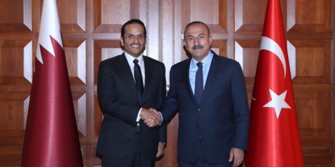 Katar D��i�leri Bakan� T�rkiye B�y�kel�isini kabul etti