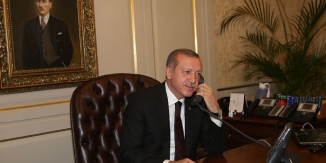 Erdoğan'dan Akçatepe ailesine taziye telefonu