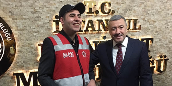 Engelli öğrenciler Emniyet Müdürü Çalışkan ile buluştu