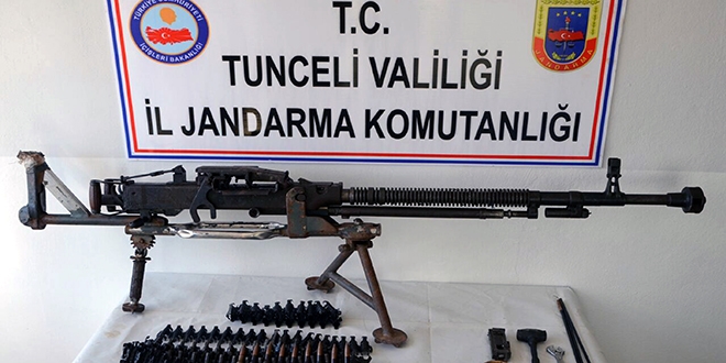 Tunceli'de doçka silahı ve mühimmatı ele geçirildi