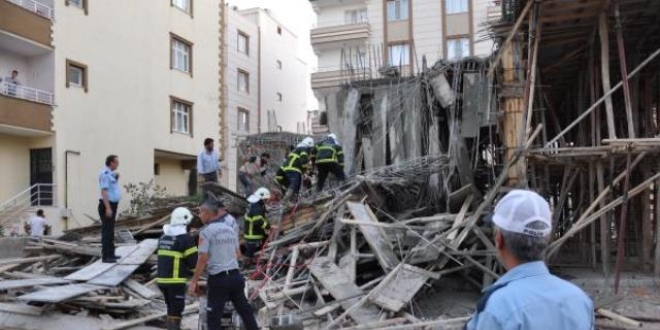 Başkentte inşaat sahasında göçük: 1 yaralı