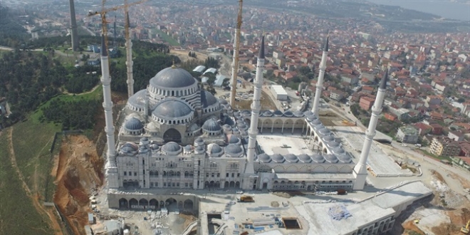 Çamlıca Camisi'nin yüzde 80'i tamamlandı