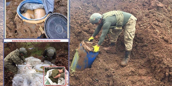 Kazdıkça uyuşturucu çıktı, tam 30 ton