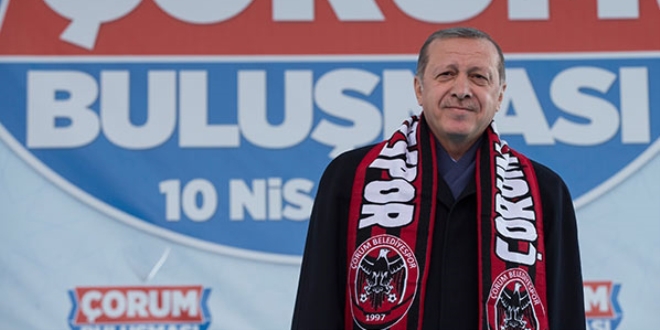 Erdoğan, Çorum Valiliğini ziyaret etti