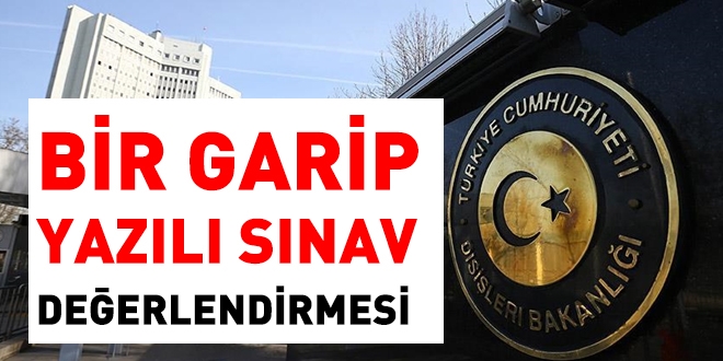 Dilerinde, bir garip yazl snav deerlendirmesi