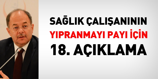 Akdağ: 16 Nisan'dan sonra adım atacağız. Sağlık çalışanlarına 5 yıl için bir yıl yıpranma payı vereceğiz