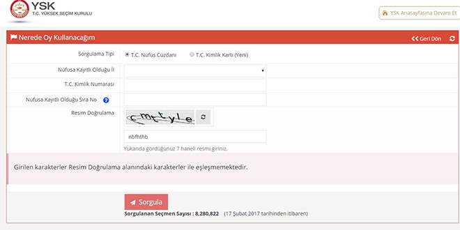 Oy kullanacağınız okul ve sandık numaranızı öğrenin