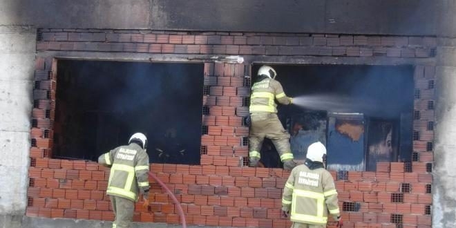 FETÖ'nün inşaat halindeki okulunda yangın çıktı