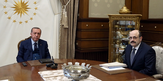 Erdoğan, YÖK Başkanı Prof. Dr. Saraç'ı kabul etti