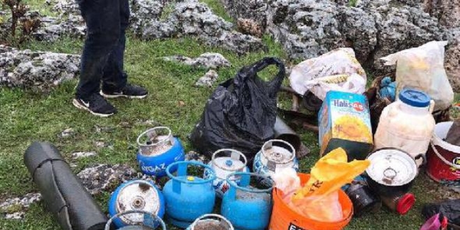 3 oda bir salon PKK sığınağı