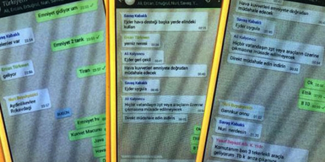 Darbeciler o gece 18.54'te WhatsApp grubu açmış