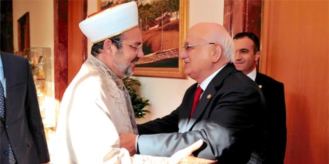 TBMM Ba�kan�, Ba�kan G�rmez'i makam�nda kabul etti