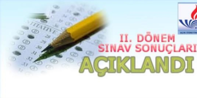 AÖO, 2'inci Dönem sınav sonuçları açıklandı
