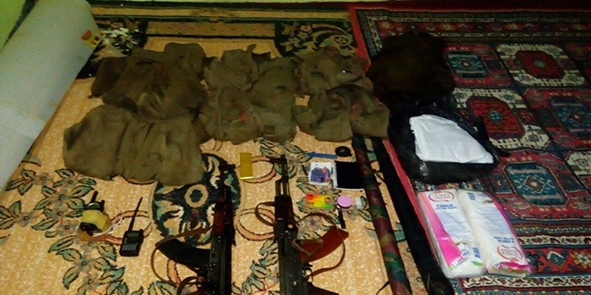 PKK'lı teröristler silahlar ve mühimmatı camiye gizlemiş