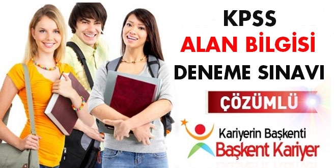 KPSS Alan deneme sınavı