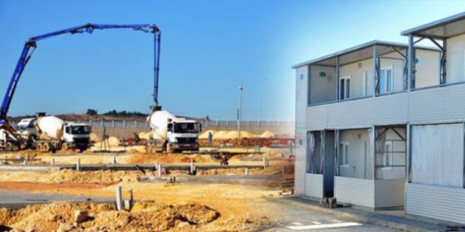 Kilis'te çift katlı 1248 konteyner törenle hizmete girdi