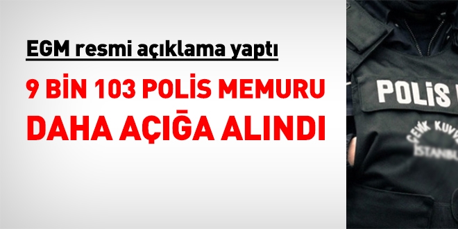 Emniyet'te şok operasyon! 9 bin 103 polis açığa alındı