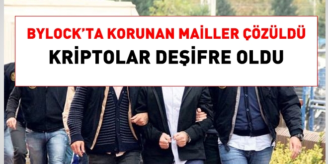 Bylock'ta korunan mailller zld, kriptolar deifre oldu