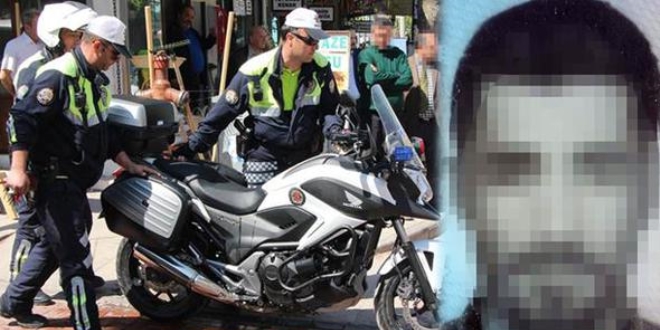 Yazılan ceza'nın öfkesiyle trafik polisinin motosikletini yakmaya kalkıştı