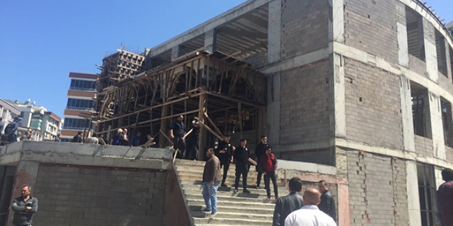 Samsun'da cami inşaatında çökme: 3 ölü, 3 yaralı
