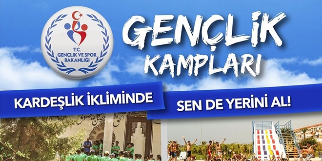 Yaz gençlik kamplarına başvurular başladı